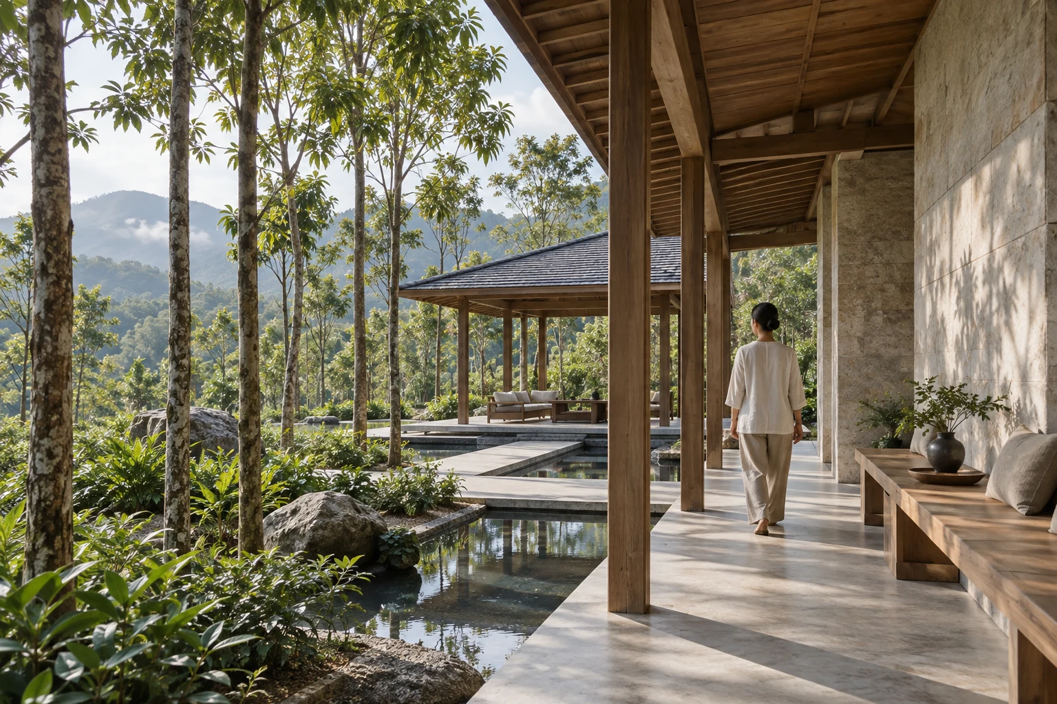 Agarwood Resort — AI Concept Image