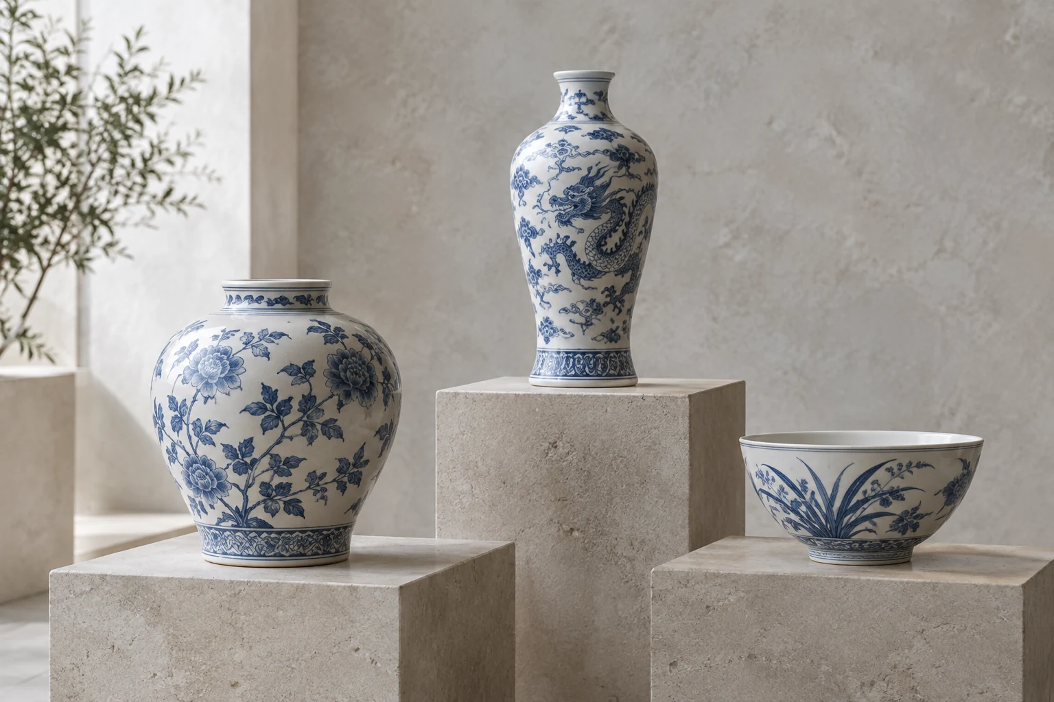 Premium Selected Ming Dynasty Porcelain — AI Concept Image