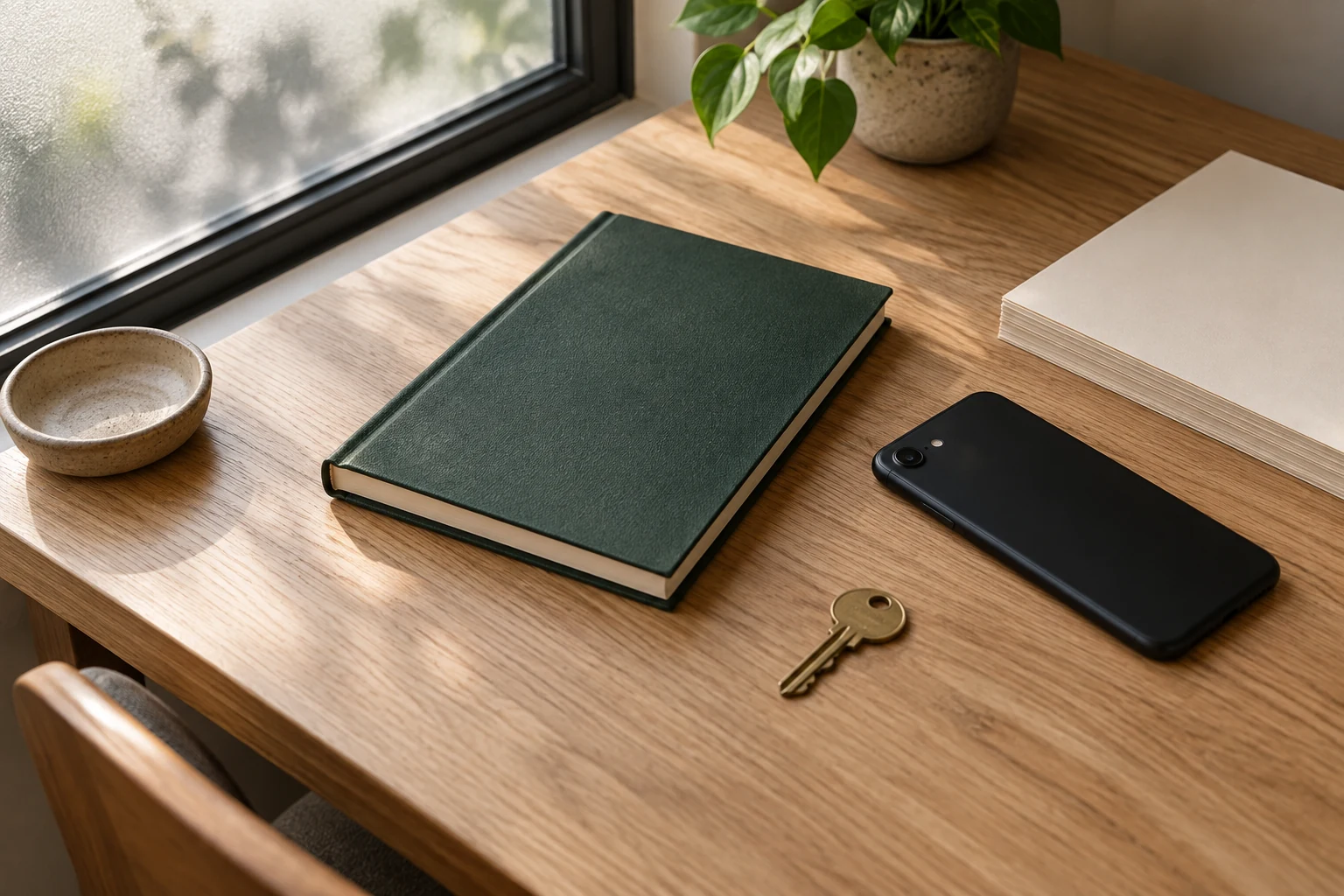 AI-generated still life image representing records and wallet security. This is not an actual product or app screen.